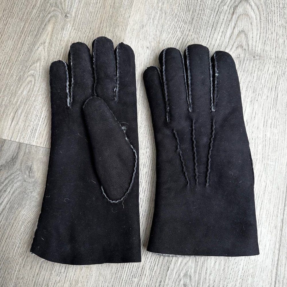 Black - Merino Leather Madova Men's Gloves - Size 9